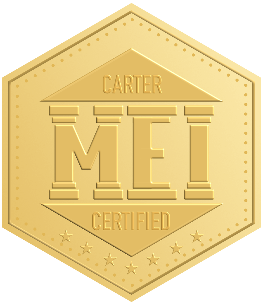 Carter MEI Gold Badge Certification